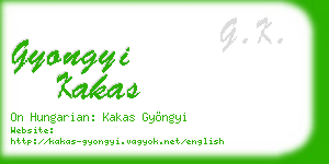 gyongyi kakas business card